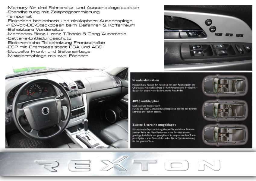 Rexton RX 320 - Interieur-Detail